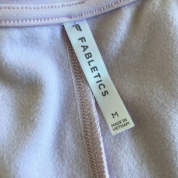 Fabletics | Rosaline V-Neck Long Sleeve Sweat Shirt | Baby Pink | Size: Medium - Picture 2 of 7